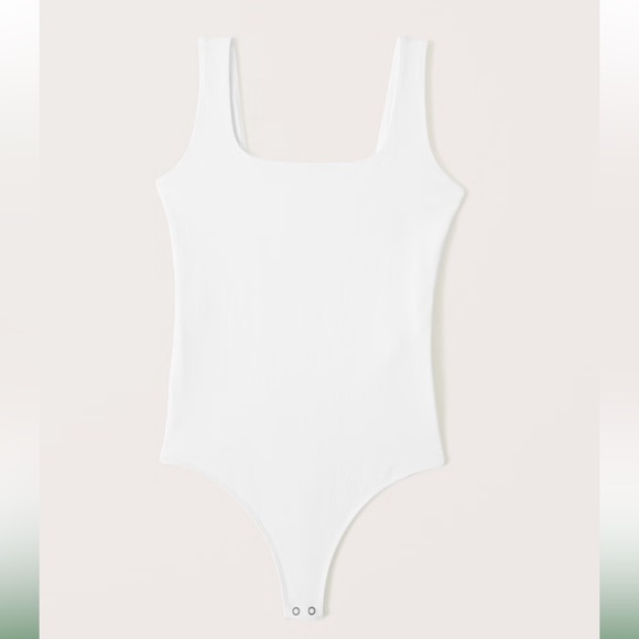 Abercrombie cotton-blend seamless fabric tank bodysuit - Picture 1 of 3